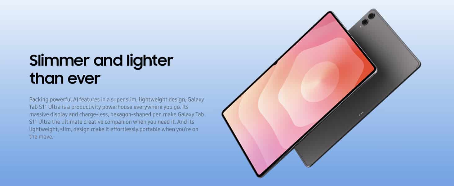 Galaxy Tab S11 Ultra Review – Samsung’s Most Ambitious Tablet Yet Close-up of Tab S11 Ultra screen in sunlight — Alt: “Galaxy Tab S11 Ultra Anti-Reflective AMOLED Display”